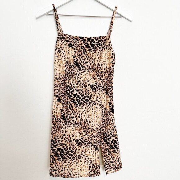 Beginning Boutique Leopard Mini Dress - Picture 1 of 6
